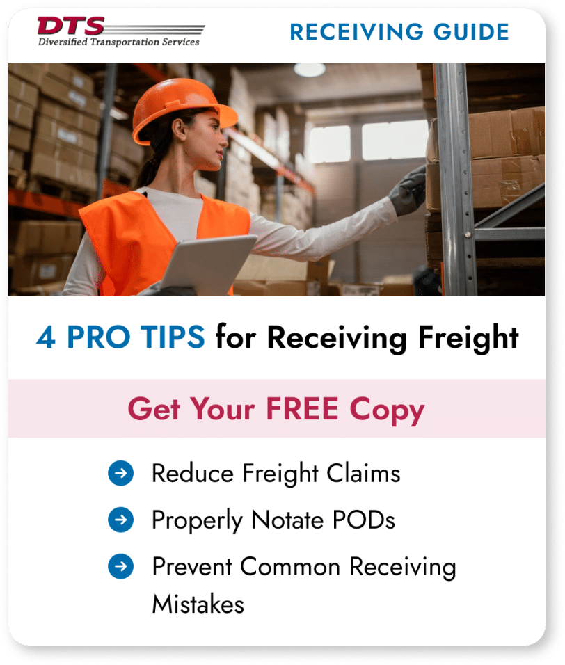 A LTL shipping professional checking the packages