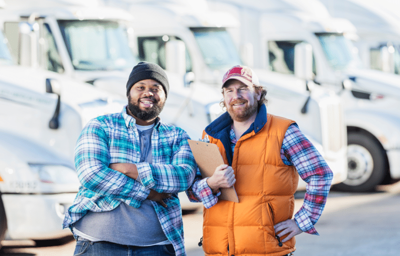 Two freight transportation professionals